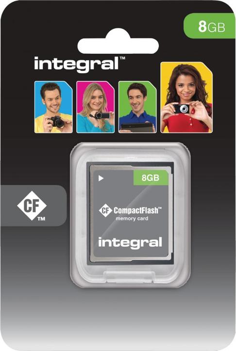 Actual product image INCF8GV2 Memory Card 8 GB Compact Flash (8 GB, CFast)