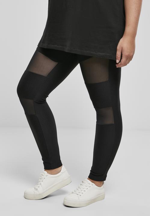 Immagine prodotto Urban Classics Leggings a costine Tech Mesh da donna (4XL)