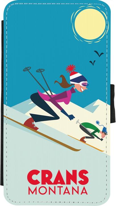 Produktbild PhoneLook Hülle Wallet schwarz Crans-Montana Ski Downhill (Apple iPhone X, Apple iPhone XS)