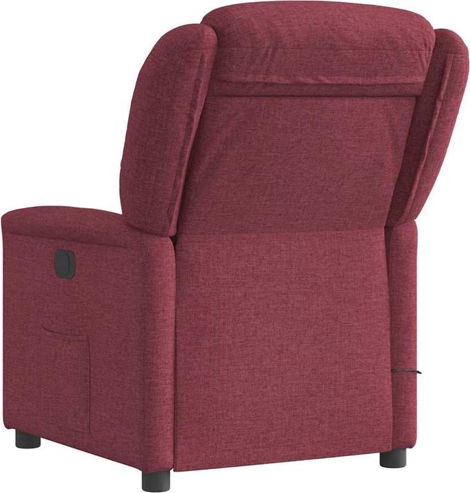 Immagine prodotto VidaXL Poltrona massaggiante Tessuto rosso vino Poltrona massaggiante TV