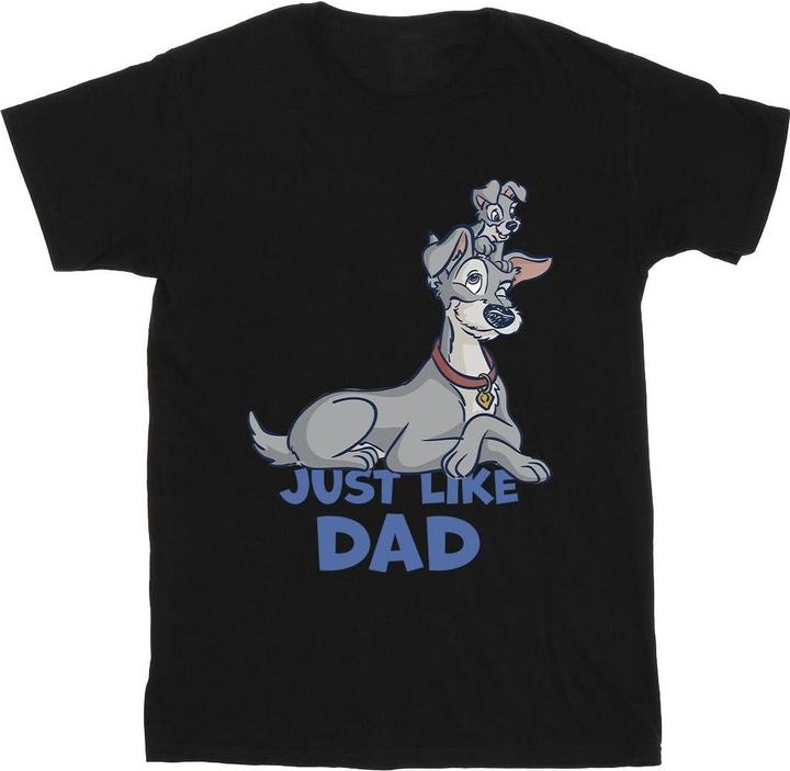Disney Lady And The Tramp Just Like Dad TShirt (S)