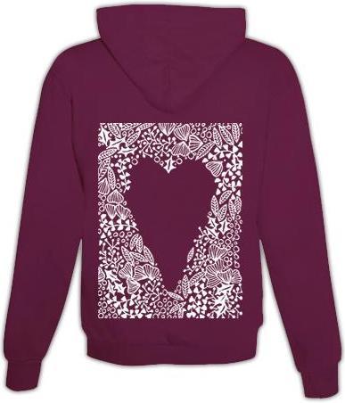 Immagine prodotto Schwesternuhr Felpa con cappuccio con motivo a cuore Unisex (XXL)