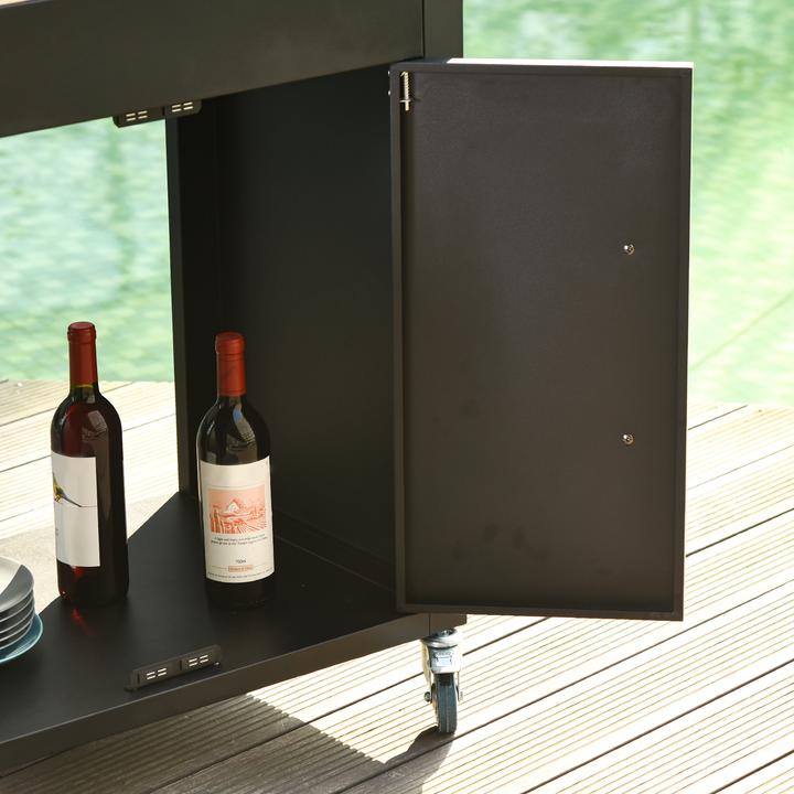 Image du produit Homcom Armoire de cuisine sur roulettes