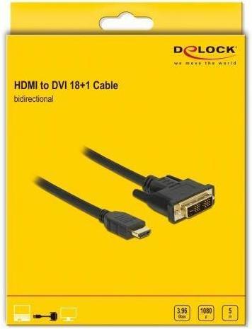 Immagine prodotto Delock DVI — HDMI (Typ A) (5 m, DVI, HDMI)