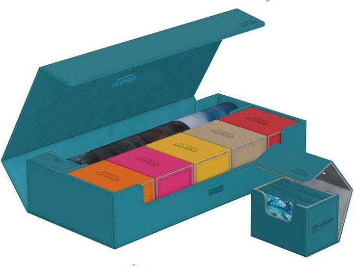 Produktbild Ultimate Guard Kartenbox XenoSkin Superhive 550+ Petrolblau
