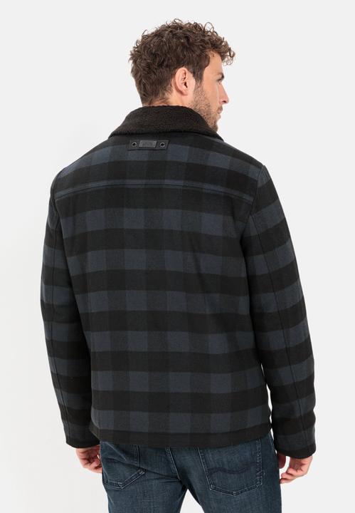 Actual product image Camel Active Checked transition jacket with detachable teddy collar (56)