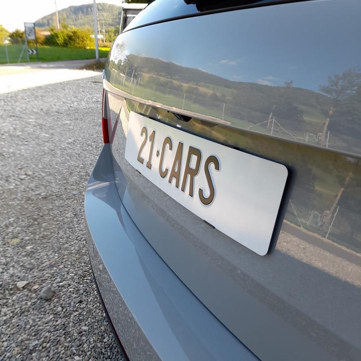 Actual product image 21cars Click licence plate holder portrait format (Front + rear, Portrait format)