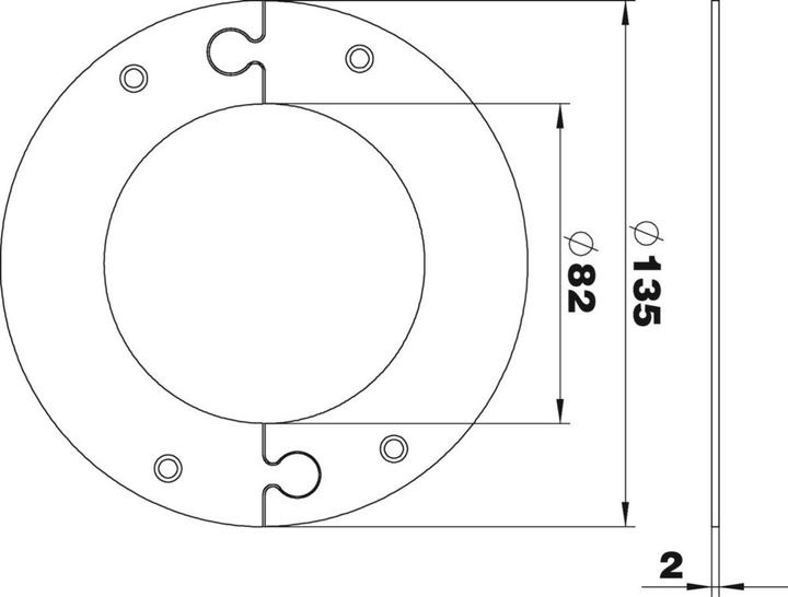 Produktbild OBO Bettermann OBO WAG140100RRW DeckenabschlussblendenreinweiÃ RAL9010 f.ISS110100R u.ISS140100