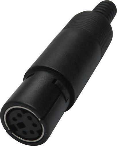 Produktbild RND High-End Mini-DIN-Steckverbinder, 100V, 2A, 6 Pole, Buchse