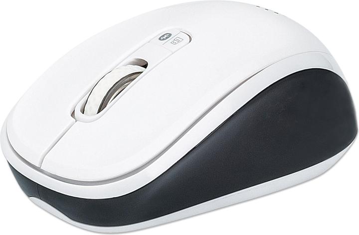 Produktbild Manhattan Bluetooth® 4.0 und USB-Funkempfänger, 800/1200/1600 dpi, drei Tasten plus Mausrad, & (Kabellos)