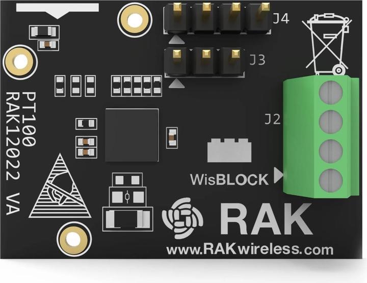 Actual product image RAK Wireless WisBlock RAK12022 MAX31865 PT100 Temperature Sensor IO Module