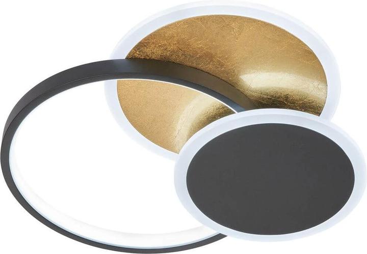 Produktbild Fischer & Honsel Honsel Tomo LED Deckenleuchte 30,2W Tunable white steuerbar dimmbar sandschwarz + Fernbedi