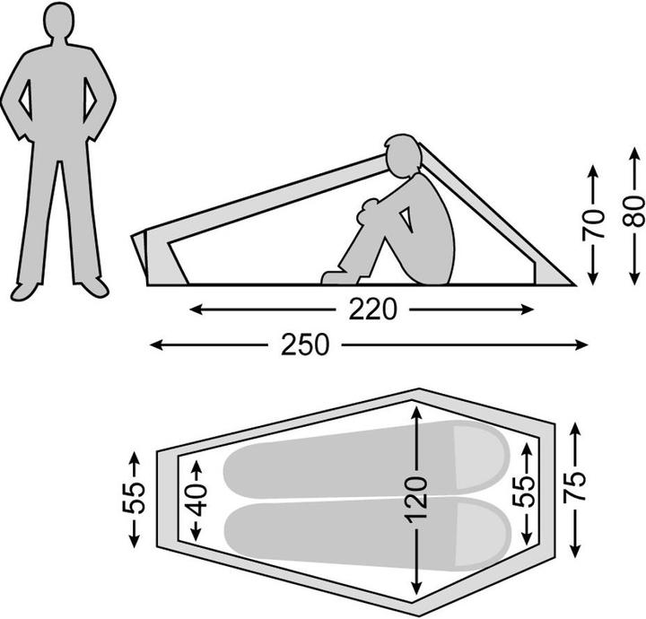 Image du produit Nordisk Tente de course Lofoten 2 (Tente tunnel, 0.58 kg, 2 personnes)