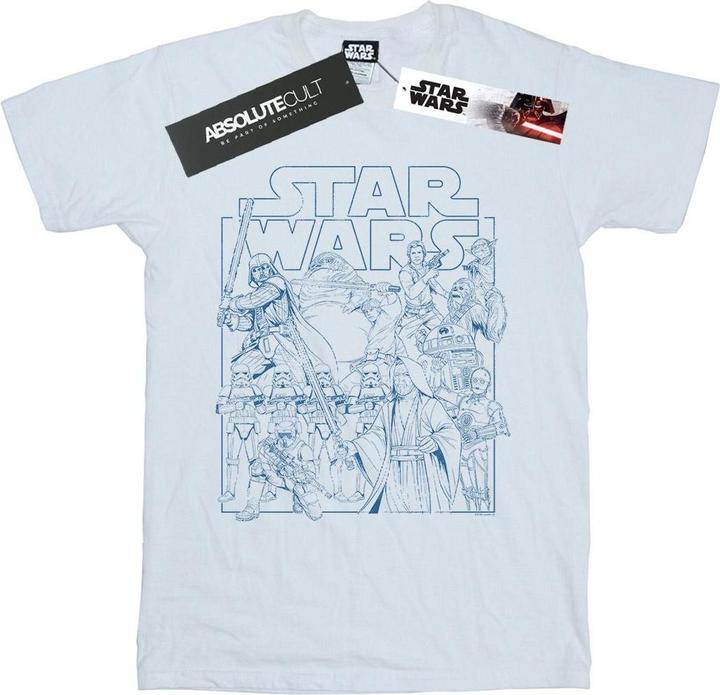 Produktbild Star Wars Outlined Sketch TShirt (4XL)