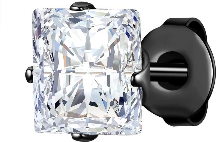 Actual product image True Rebels Men's stud earrings - 36758 (Stainless steel)