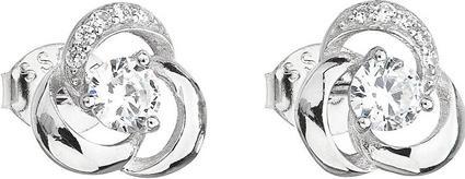 Evolution Group Silver earrings with zircon 11006.1 (L)