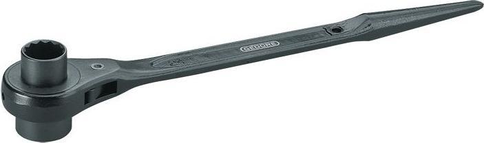 Actual product image Gedore 29 19X24 Steel construction ratchet, double hexagon 19x24 mm