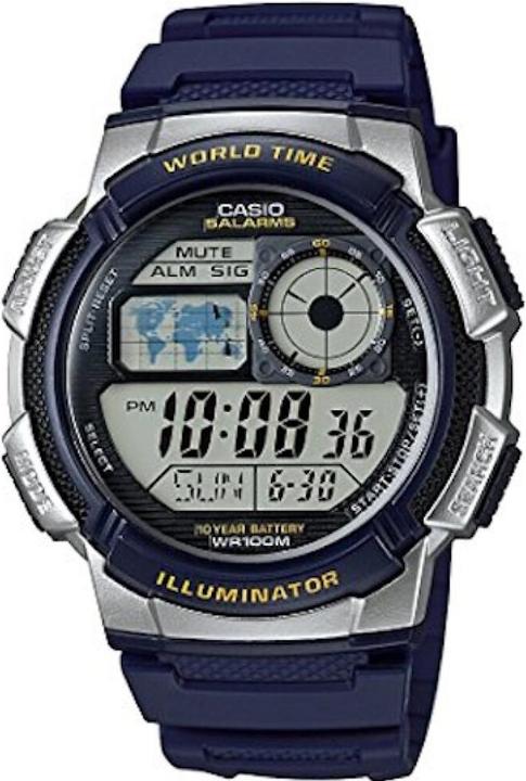 Image du produit Casio Mod. WORLD TIME ILLUMINATOR - 5 alarmes, 10 Year battery (Montre de sport, 43 mm)