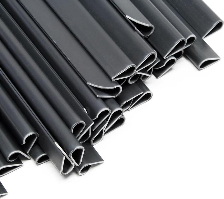 Produktbild Wiltec Sichtschutz Streifen 35mx19cm PVC 450g/m² 20 Clips Zaunfolie (3500 cm)