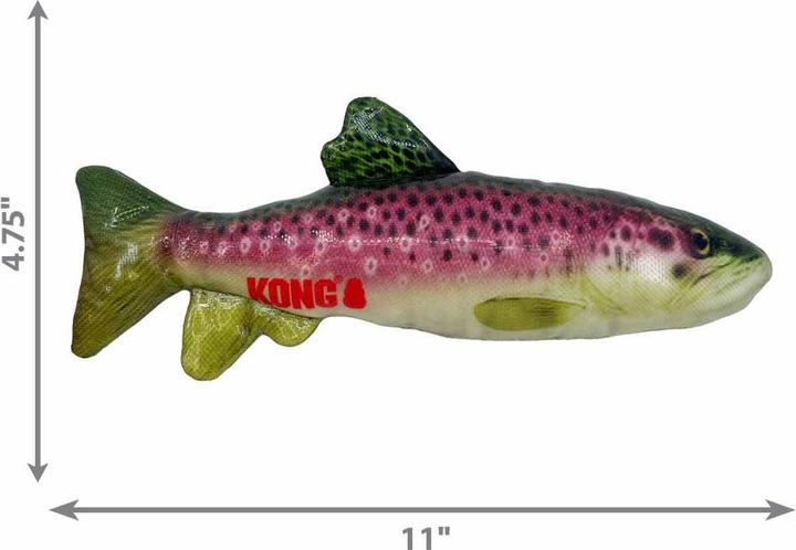 Produktbild KONG Wild Shieldz Trout M 28x13x6cm (Wurfspielzeug Hund)