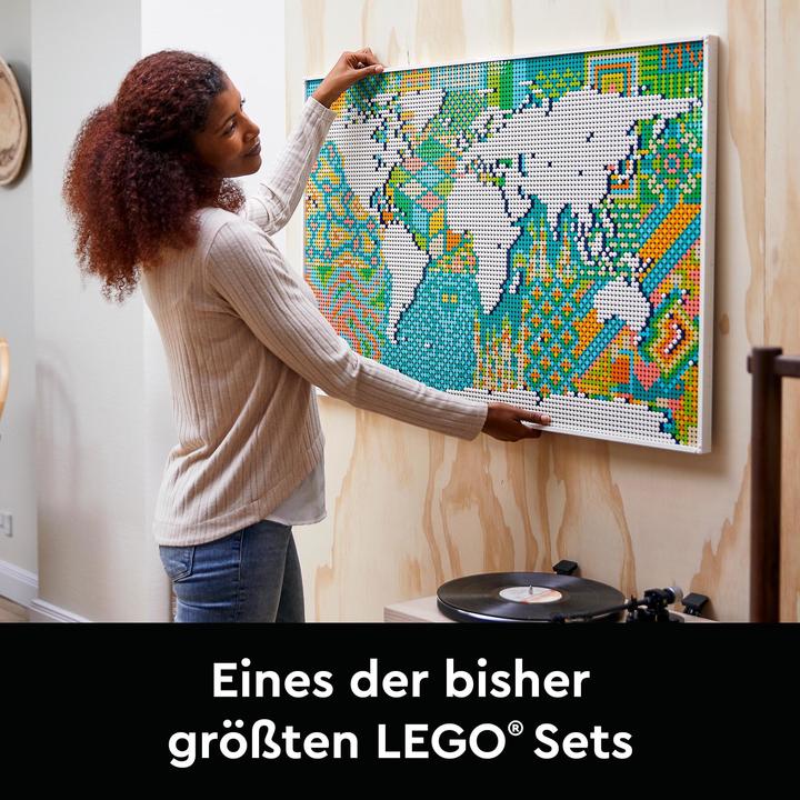 Actual product image LEGO World map (31203, LEGO Art, LEGO Rare Sets)