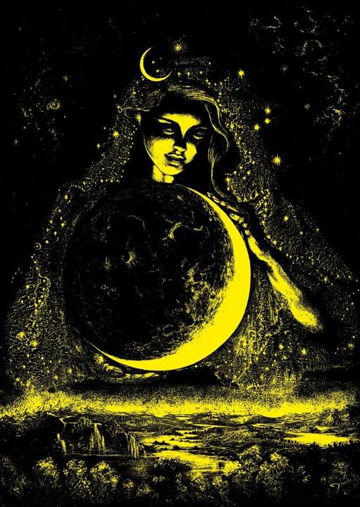 Actual product image Lamberth Puzzle 1000 pieces Josephine Wall - Moon Goddess (1000 pieces)