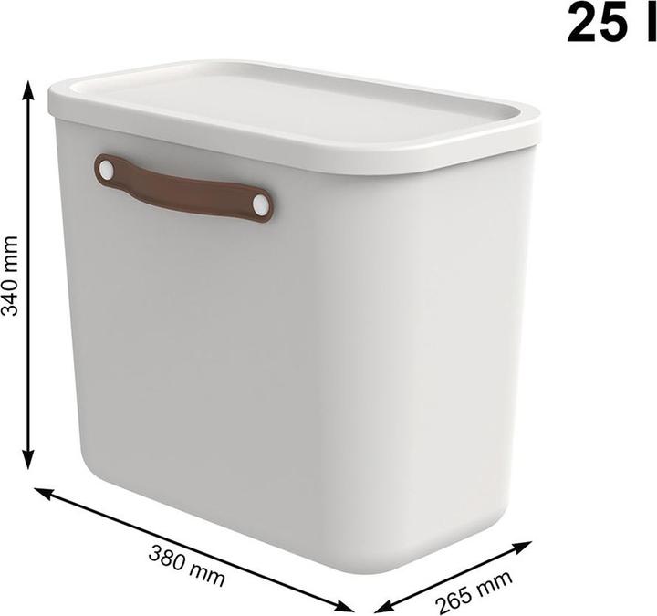 Image du produit Rotho Lot de 2 boîtes de rangement 12 l et 25 l MALOJA (25 l)