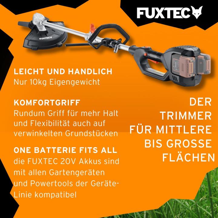 Produktbild Fuxtec 40V Akku Motorsense FX-E2MS (Trimmfaden, Metallschneideblatt)