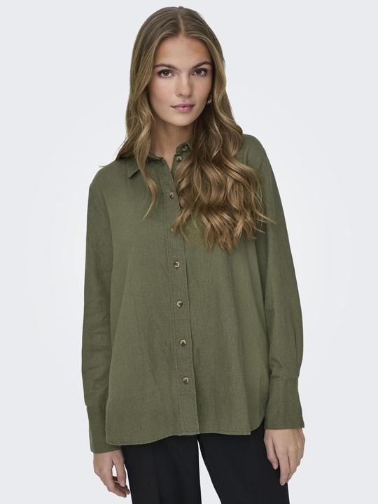Actual product image JdY Loose fit Shirt collar Sleeve cuffs with button Voluminous sleeve cut Shirt Shirt (XL)