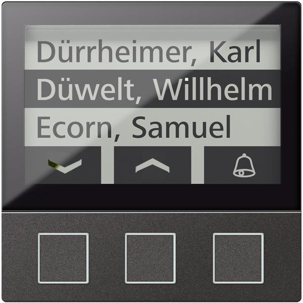 Produktbild TCS AMI11603-0057 Display mit 3Tasten, 256 WE, schwarz