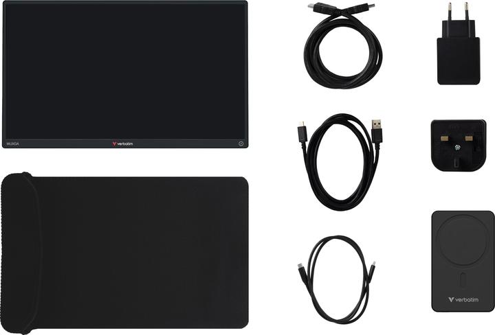 Produktbild Verbatim Portable Touch Monitor 13.3" Wireless inkl. Powerbank (1920 x 1200 Pixel, 13.30")