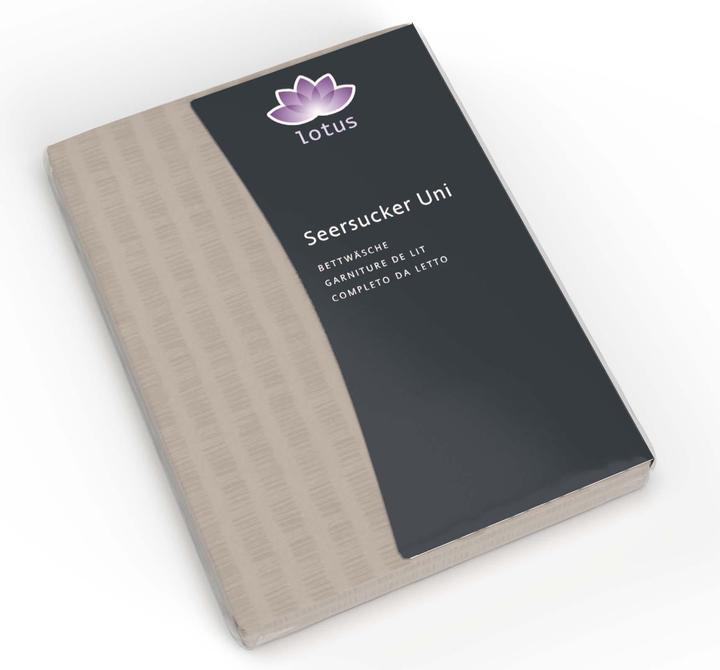 Image du produit Lotus Bettwaren Satin seersucker (Taie d'oreiller, 65 x 100 cm)