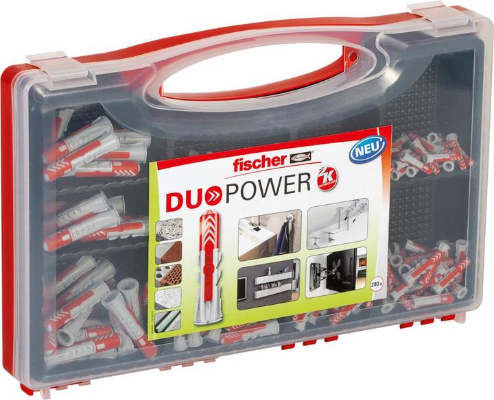 Actual product image Fischer FIXtainer - UX SX GK dowel assortment 534092 240 pcs. (280 pcs.)
