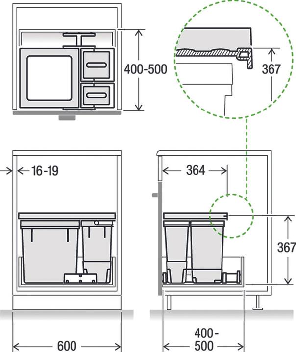 Produktbild Müllex Kehrichtsystem X60 Basic (35 l)