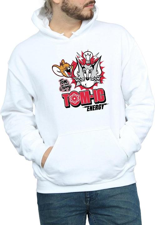 Immagine prodotto Tom & Jerry Tomic Energy Felpa con Cappuccio Uomo (L)