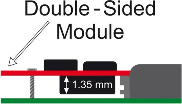 Actual product image Delock M.2 to SATA adapter, incl. 2.5" 9mm