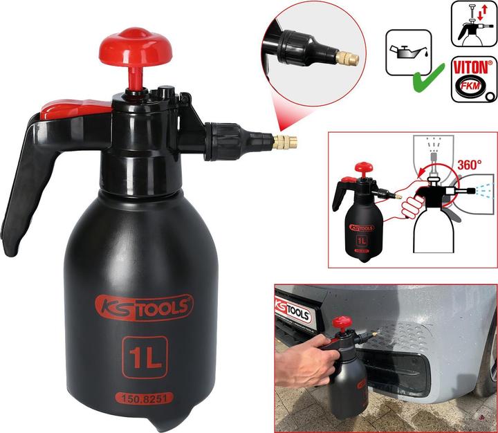Actual product image KS Tools Pressure pump sprayer. 1 l (1 l)