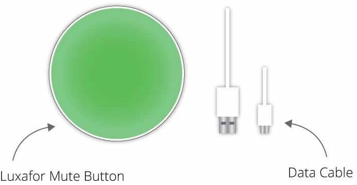 Image du produit Luxafor Bouton Mute avec câble USB-C de 0,5 m