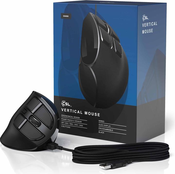 Actual product image CSL Ergonomic mouse (Cable)