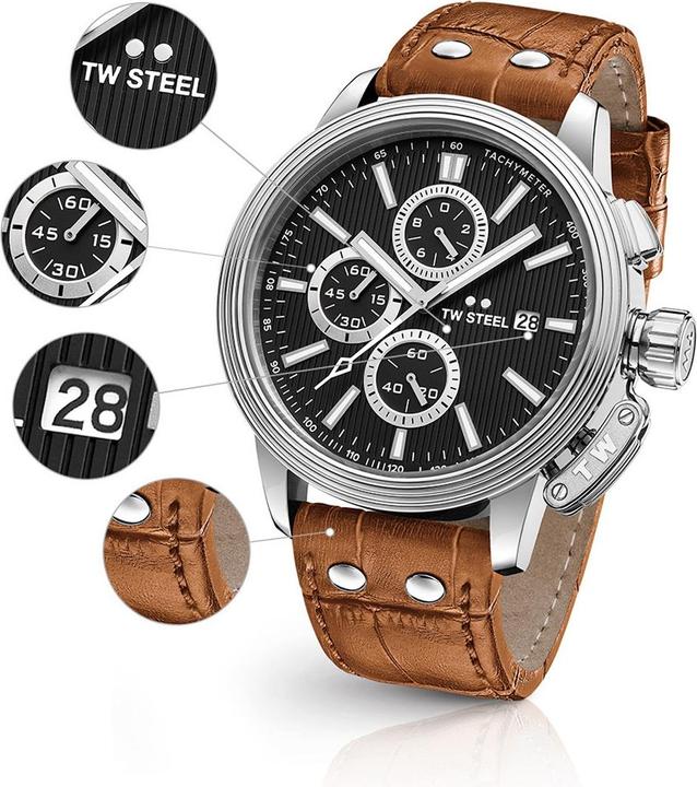 Immagine prodotto TW Steel CEO Adesso (Orologio da polso analogico, Cronografo, 45 mm)