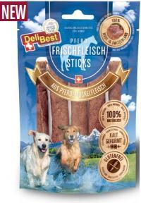 Produktbild DeliBest Premium Pferdefleisch Sticks 5 Stk. (Adult, 5 Stk., 80 g)
