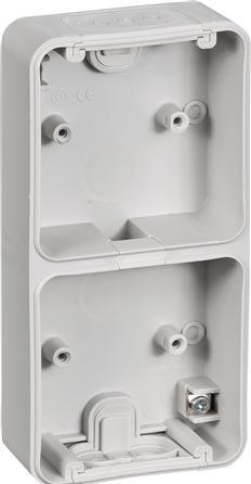 Image du produit LK OPUS 74 Support 2 modules vertical, gris clair (LY)
