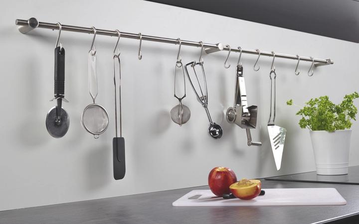 Produktbild Westfalia Küchenreling Profi, 60 cm mit 6 Haken