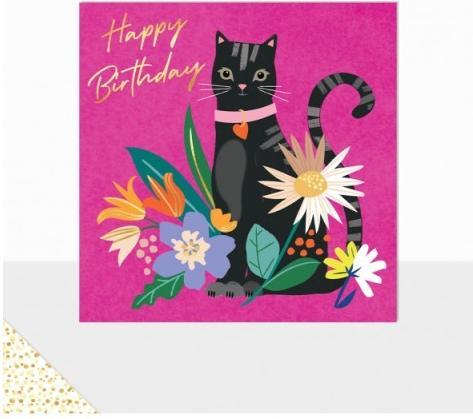 Immagine prodotto Laura Darrington Geburtstagskarte Katze pink - Happy Birthday