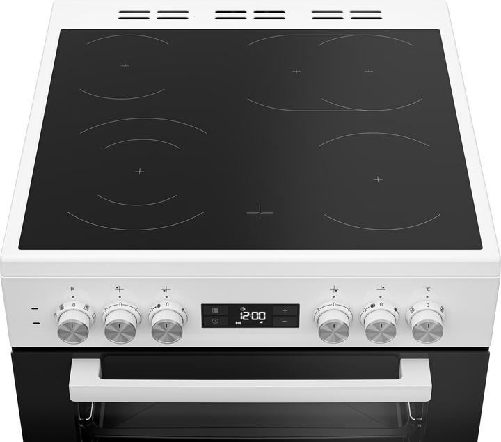Immagine prodotto Beko FSM 67320 GWS ws Fornello a libera installazione 60cm Ceran A 8 modalità di riscaldamento Orologio