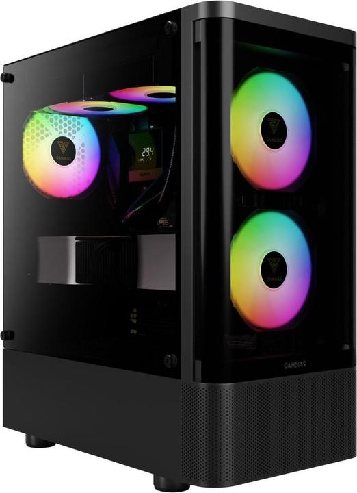 Productafbeelding Gamdias Boitier Moyen Tour ATX Talos E3 CG RGB avec panneaux vitrés (Noir) (ATX)