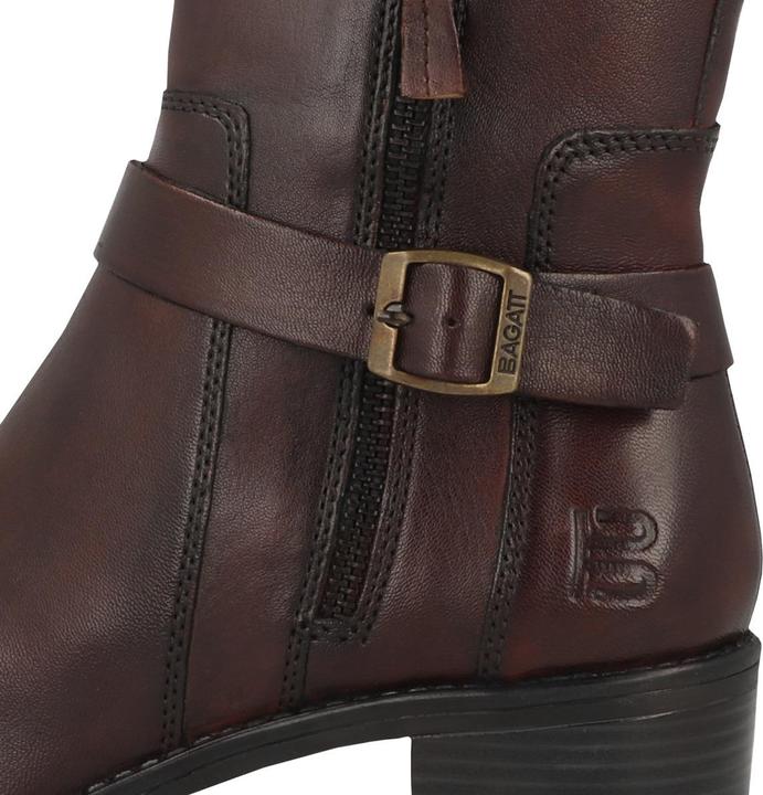 Actual product image Bugatti Ruby ankle boot Bordo leather (40)