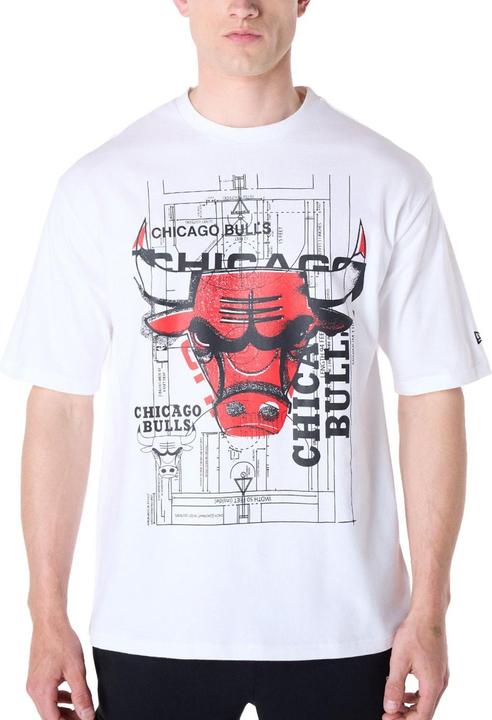 New Era NBA Shirt - GRAPHIC Chicago Bulls weiss - XL (XL)