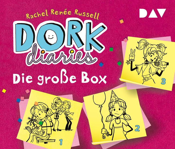 Produktbild DORK Diaries – Die grosse Box (Teil 1-3) (Gabrielle Pietermann, Ann Lecker-Chewiwi, Sabine Stiepani, Rachel Renee Russell, Deutsch)