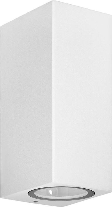 Prios Tetje outdoor wall light white angular 16 cm (GU10, IP65)